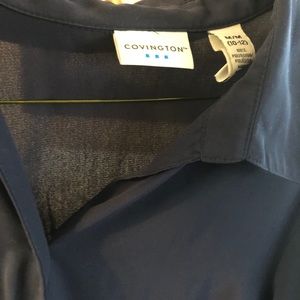 Covington medium navy blue dress shirt women’s